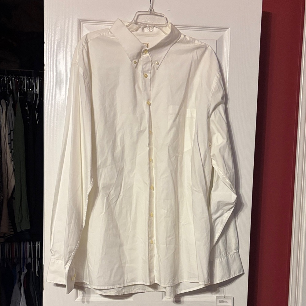 NWT Merona Creamy white Button Down Shirt size xxl